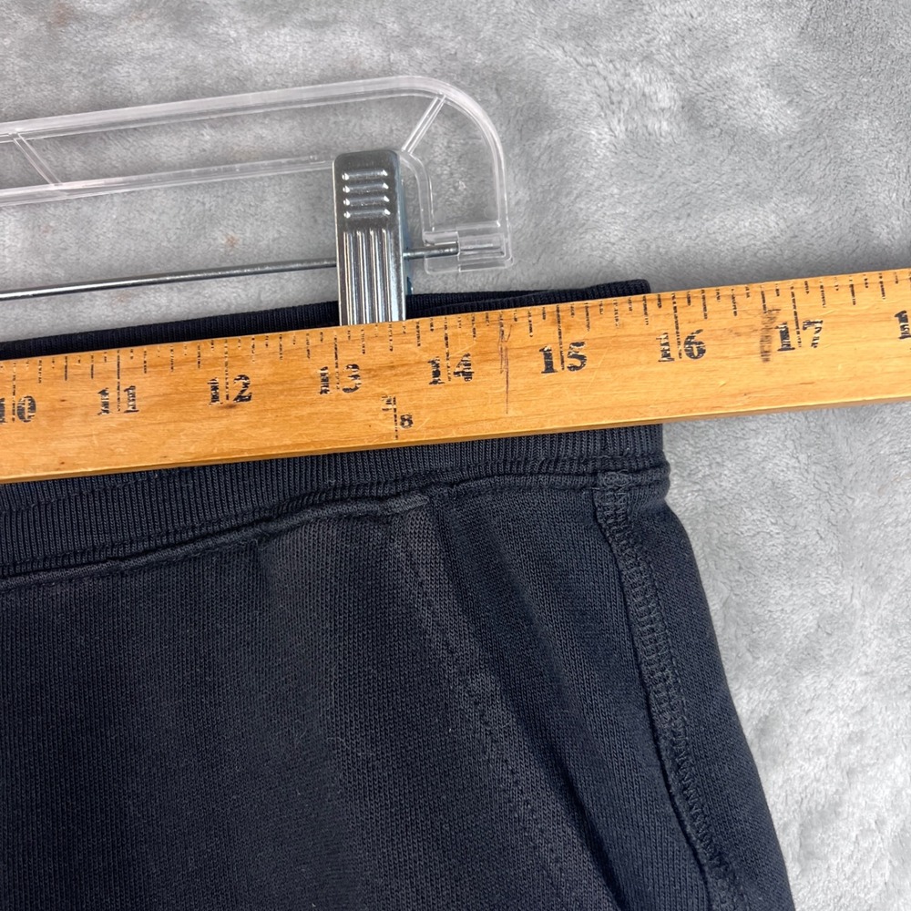 Abercrombie & Fitch Mens Medium Black Fleece Jogger Sweatpants Embroidered Logo - Picture 4 of 10